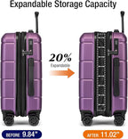 KYME Hardside Expandable Carry On Luggage 22x14x9 Airline Approved - Image 2