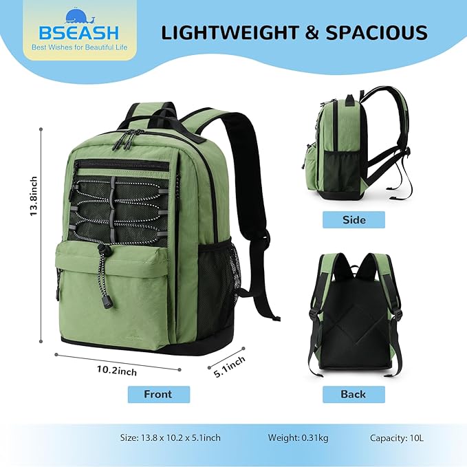 10L Small Size Casual Backpack for Kids Girls Boys Ages 3-9, Mini Waterproof - Image 2
