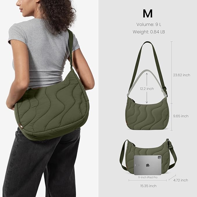 tomtoc 9L Puffer Sling Crossbody Bag - Image 3