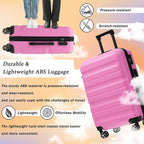 Merax Luggage Set 6 Piece, Hardshell ABS Suitcases - Image 5