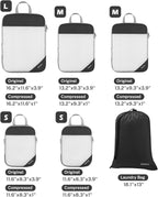 Compression Packing Cubes, Gonex Extensible Storage Mesh Bags Organizers - Image 3