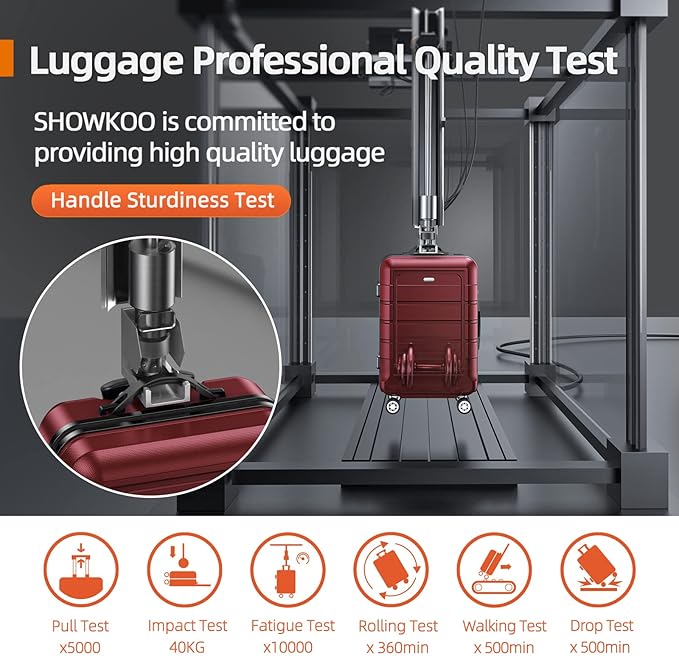 SHOWKOO Luggage Sets Expandable PC+ABS Durable Suitcase Double Wheels TSA Lock - Image 8