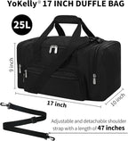Small Duffel Bag 17 inch Carry On Weekender Bag - Image 7