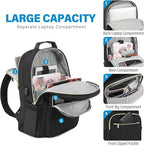 LOVEVOOK Laptop Backpack Purse for Women, Work Business Travel Computer Bags - Image 2