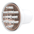 Conair Double Ceramic Universal Diffuser Attachment for Hair Dryer, Volumizing Universal Blow Dryer Diffuser for Frizz-Free Curls, Fits Dryers with Nozzles from 1.75" to 2.1", White