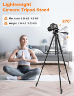 JOILCAN Phone Tripod Stand, Travel Aluminum Tripod - Image 4