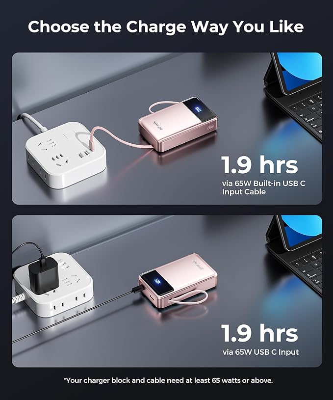 Portable Charger Power Bank - 30000mAh 65W Laptop Travel Essentials Battery - Image 7