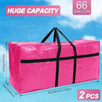 4 Pcs 66 Gallon Large Moving Bags - Image 2