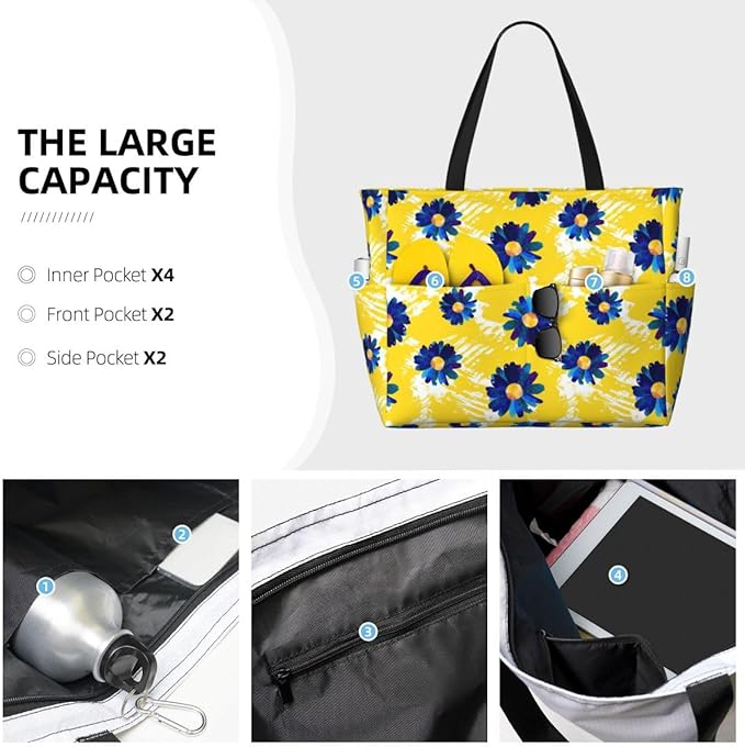 Waterproof Beach Tote Pool Bags - Image 6