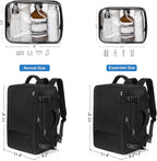 Hanples Travel Backpack for Women Men, Large Carry On Person Item Luggage - Image 3