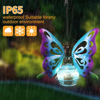 2 Pack Butterfly Solar Outdoor Hanging Lantern Creative Small Sculpture Lights - Image 5