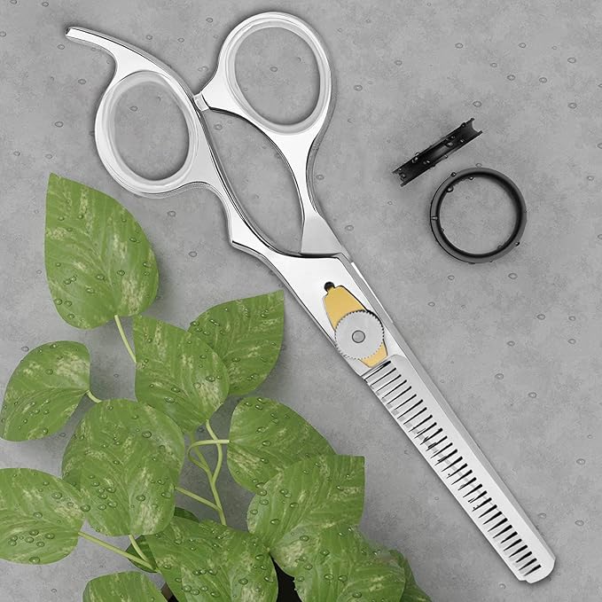 BEAUTICONE Thinning Shears for Hair Cutting, Professional Barber Hair Scissors, texturizing shears for Women/Men Trimming, Salon, Hair Layering scissor, Stainless Steel