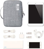 Lanola Travel Cable Organizer Bag, Electronic Accessories Case Portable Double - Image 7