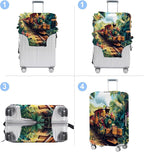 Train Luggage Cover Washable Suitcase Protector Anti-Scratch, Stretchable Fit - Image 4