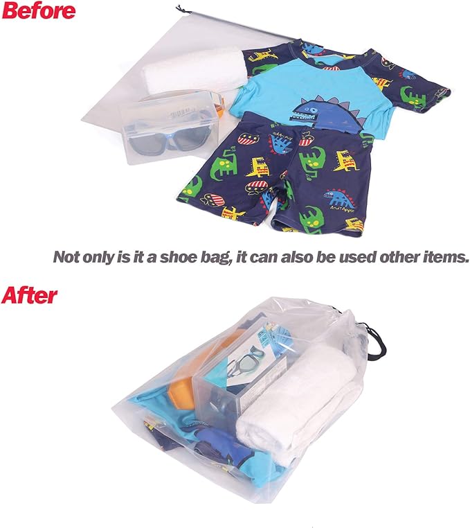 Set of 24 Transparent Shoe Bags - Image 6