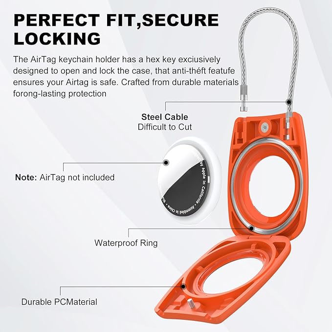 IPX8 Waterproof Airtag Holder Air Tag Case - Image 5