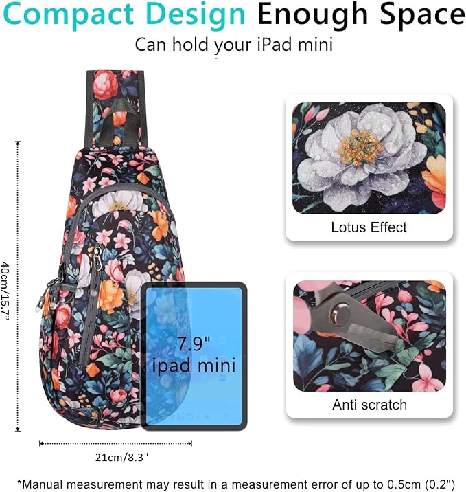 TITECOUGO Small Sling Bag, Lightweight Crossbody Backpack - Image 4