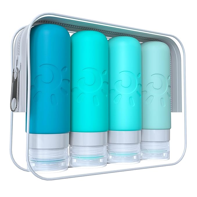 Travel Bottles for Toiletries, TSA Approved Travel Containers 3oz Leak Proof by ZAFIT