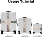 Luggage Straps for Suitcases, Adjustable Luggage Elastic Belt, Travel - Image 3