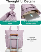 BAGSMART Tote Bag for Women, Lightweight Puffy Tote Bag - Image 5