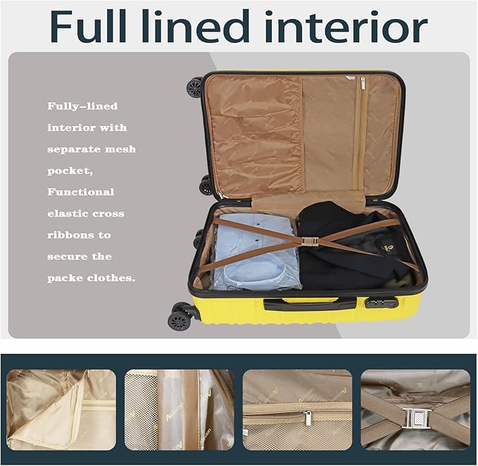 Luggage Sets 3 Piece-Carry On Suitcase-Suitcase - Image 3