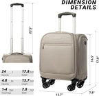 Verage Underseat Carry On Luggage - Image 2