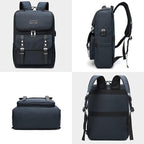 YALUNDISI Vintage Backpack Travel Laptop Backpack - Image 5