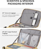 aji Expandable Top Open 26 Inch Checked Luggage - Image 5