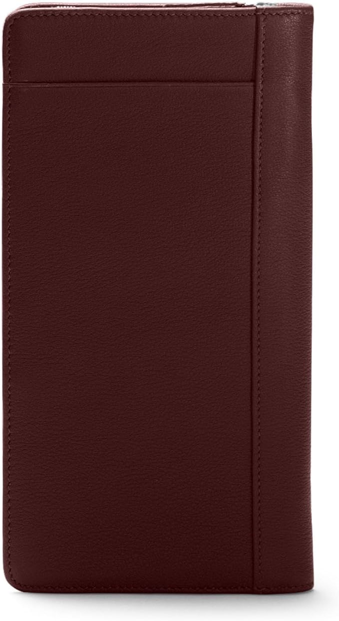 Leatherology Bordeaux Travel Zip Organizer Wallet, Passport Holder, RFID - Image 4