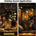 2 Pack Hanging Solar Lanterns Glass Solar Lights Outdoor Waterproof Upgraded - Image 5