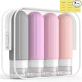 ME.FAN Travel Bottles for Toiletries, TSA Approved 3oz Silicone Journey Size by MEFAN