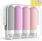 ME.FAN Travel Bottles for Toiletries, TSA Approved 3oz Silicone Journey Size by MEFAN