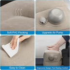 1 Pack Inflatable Travel Foot Pillow, Inflatable Leg Pillow Outdoor Stool - Image 4