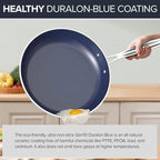 Nuwave 7pc Cookware Set Healthy Duralon Blue Ceramic Nonstick Coated, Diamond - Image 7