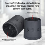 SnozzlePro Universal Hair Dryer Attachment Adapter for Concentrator Nozzles - Patented No-Slip Design Fits Most Nozzle Diameters 1.5”- 2.25”