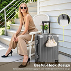 Krute Luggage 24 Inch Aluminum Frame Zipperless Suitcase - Image 2