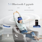 LC-dolida Sleep Mask with Bluetooth Headphones, Extra Large Silk Eye Mask - Image 3
