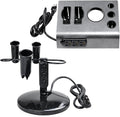 BYOOTIQUE 5-Hole & 6-Hole Tabletop Blow Dryer & Hair Iron Holder Salon Appliance Stand with 3 Outlets Hair Tool Organizer Hot Tools Organizer for Stylist Straightener Bathroom Supplies