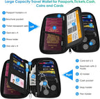 Travel Passport Wallets, Airtag Lightweight Family Passport Holder - Image 2