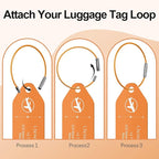 4 PCS Personalized Metal Luggage Tag – Personalized Engraved Suitcase Tag - Image 3