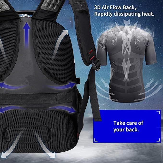 SHRRADOO Extra Large 50L Travel Laptop Backpack - Image 6
