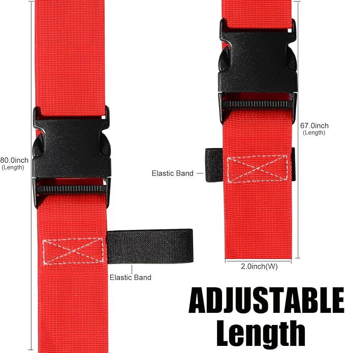 Luggage Straps for Suitcases TSA Approved-2 Pack Bright Personalized Luggage - Image 3
