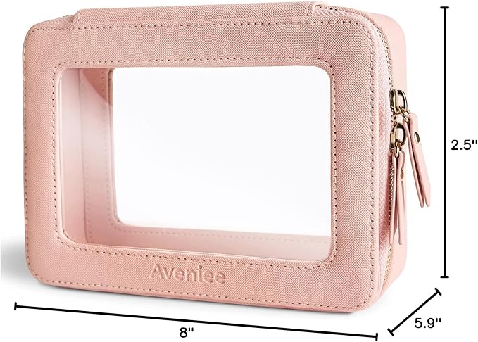 Aveniee Clear Makeup Bag Organizer, Travel Toiletry Bag - Image 8