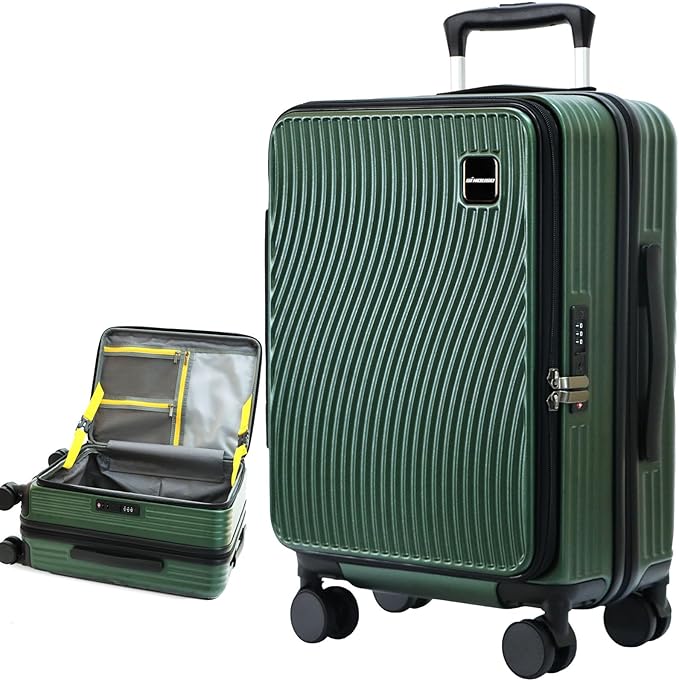 buy 0ne get 0ne free! 20 Inch Expandable Carry on Luggage PC Hard Shell TSA by Sinouso