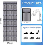 28 Mesh Pockets Hanging Shoe Organizer, Over the Door Shoe Organizer，Closet - Image 2