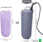 ZAXOP Silicone Heat Resistant Holder Mat Pouch for Flat Iron,Curling Iron,Hot Hair Tools(Grey)
