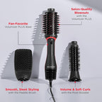 REVLON 3-in-1 Multi-Styler, Blow Dryer Brush, Blowout and Hair Straightener Brush in One to Dry, Curl, Smooth, Shape and Volumize Hair for Gorgeous Salon Blowouts