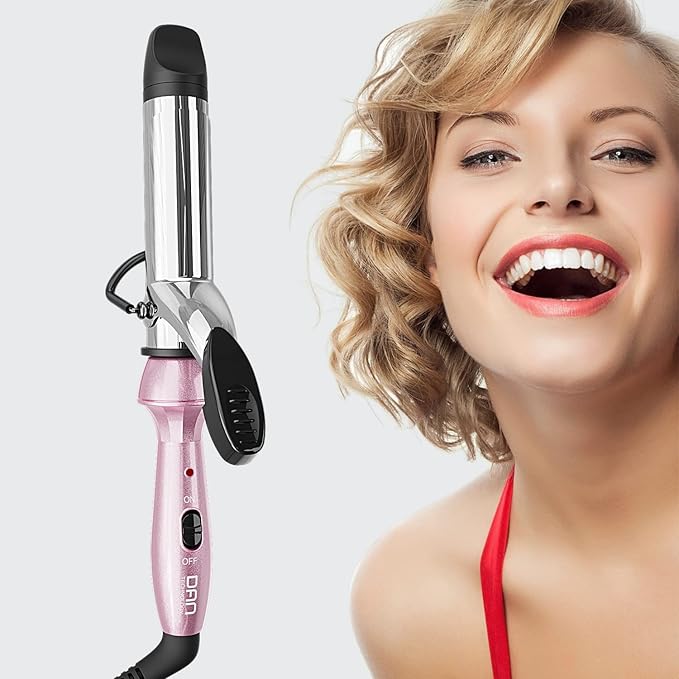 Dual Voltage Mini Curling Iron with Nano-Titanium Barrel - Travel Size, 1 inch for Short Hair, Up to 450°F with 30s Fast Heating