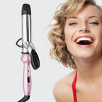 Dual Voltage Mini Curling Iron with Nano-Titanium Barrel - Travel Size, 1 inch for Short Hair, Up to 450°F with 30s Fast Heating