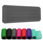 ZAXOP Resistant Silicone Mat Pouch for Flat Iron, Curling Iron,Hot Hair Tools (Grey)